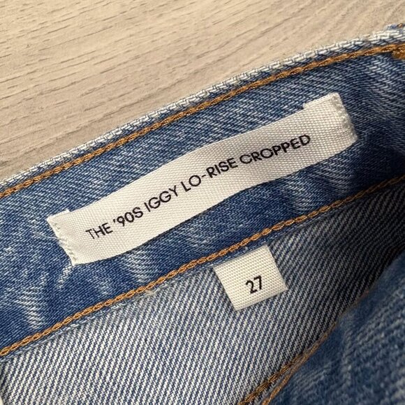 Denim Forum Womens The 90s Iggy Low Rise Cropped Straight Jeans Blue Size 27 - Picture 8 of 10